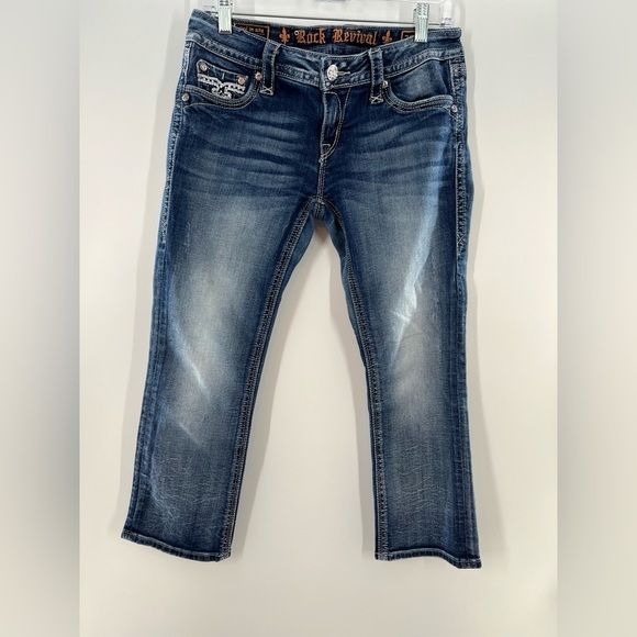 ROCK REVIVAL SORA EASY CAPRI SIZE 28 - Picture 2 of 10